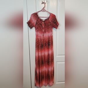 Seven Island Ruched Maxi Dress- size 3X